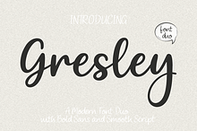 Gresley Modern Font Duo Sans & Scrip