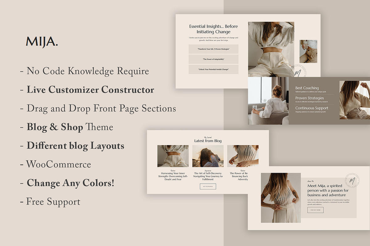 Mija - A Personal WordPress Theme, a WordPress Template by GiaThemes (Photo 2 of 2)