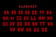 SALVOR Metal Horror Blackletter Font, a Blackletter Font by dansdesign (Thumbnail 4 of 20)