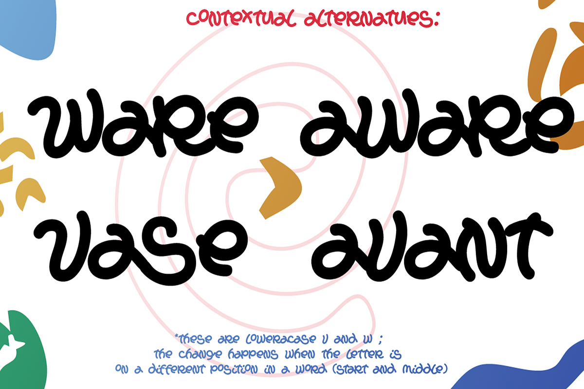 Pastageti-Script Ligature Font, a Handwritten Font by Lurinzu Studios (Photo 3 of 10)