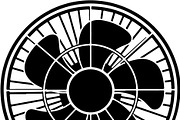 Retro Table Fan SVG Bundle, an Illustration by balal (Thumbnail 4 of 12)