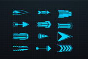 Sci-fi Futuristic element HUD Design, a Technology Illustration by ZinetroN (Thumbnail 9 of 9)