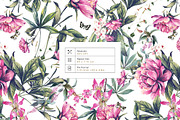 Peony Reverie Prints & Motifs, a Pattern Graphic by Pink Linen (Thumbnail 2 of 10)