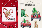 Watercolor - Christmas Pet & Friends, a Decorative Illustration by bylin_illustration (Thumbnail 4 of 8)
