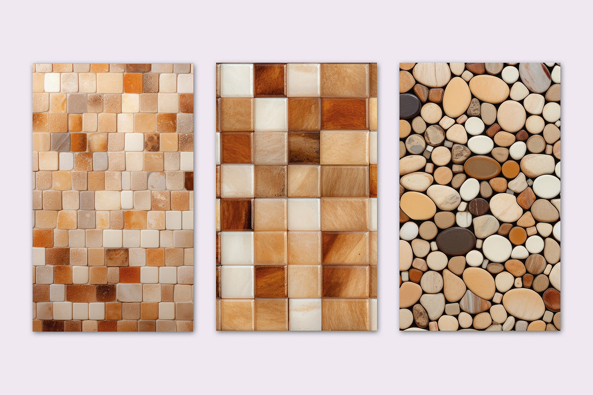TEXTURE OF CERAMIC MOSAIC WITH OCHER, a Texture Graphic by Sophico (Photo 2 of 5)