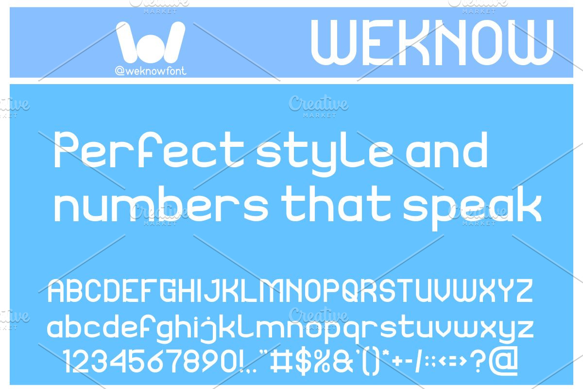 Thinking Numbers font, a Sans Serif Font by weknow (Photo 5 of 8)