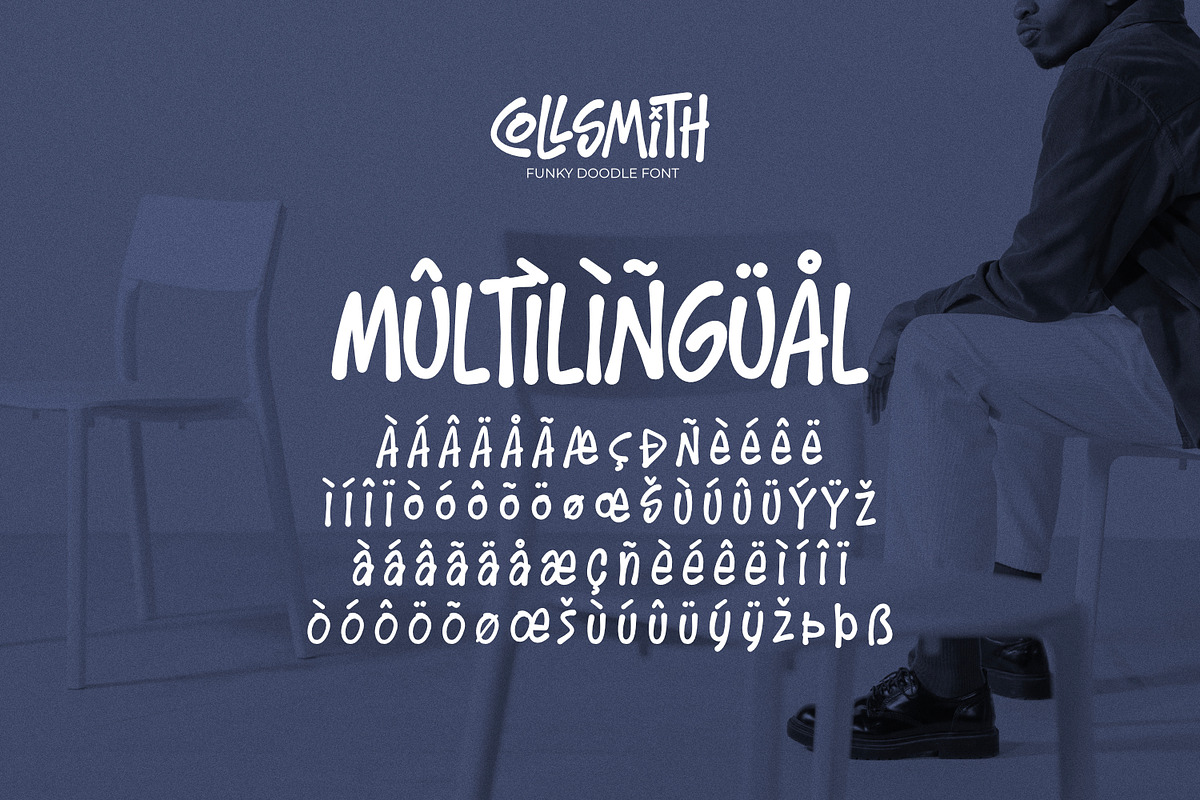 Collsmith - Funky Doodle Font, a Handwritten Font by ikiiko (Photo 7 of 7)