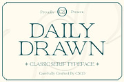 CS Daily Drawn, a Serif Font by Craft Supply Co. (Thumbnail 1 of 8)
