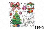 Christmas PNG, Snowman Bow PNG, an Illustration by DreamPrint404 (Thumbnail 1 of 7)