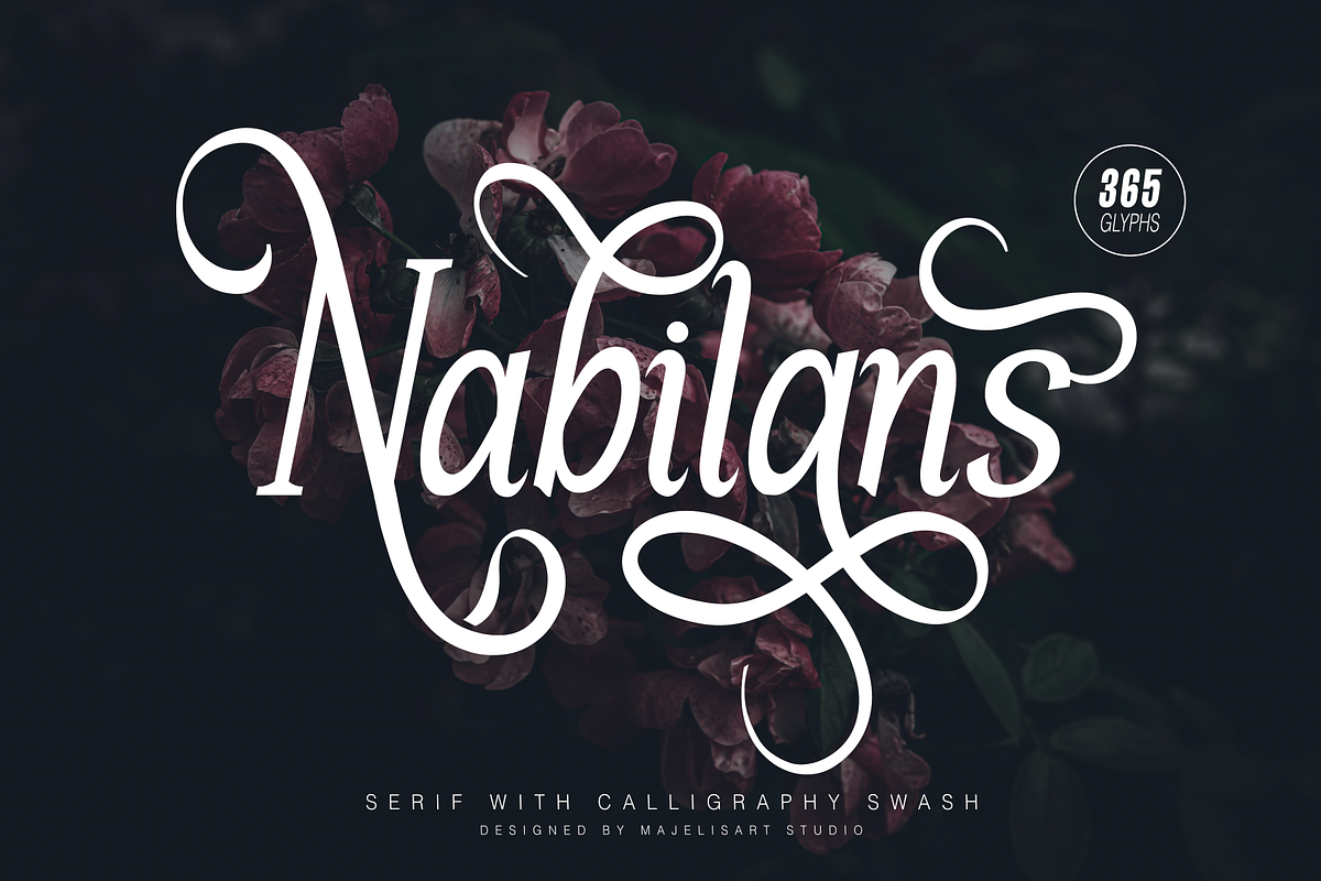 Nabilans, a Serif Font by Majelis Art (Photo 1 of 10)