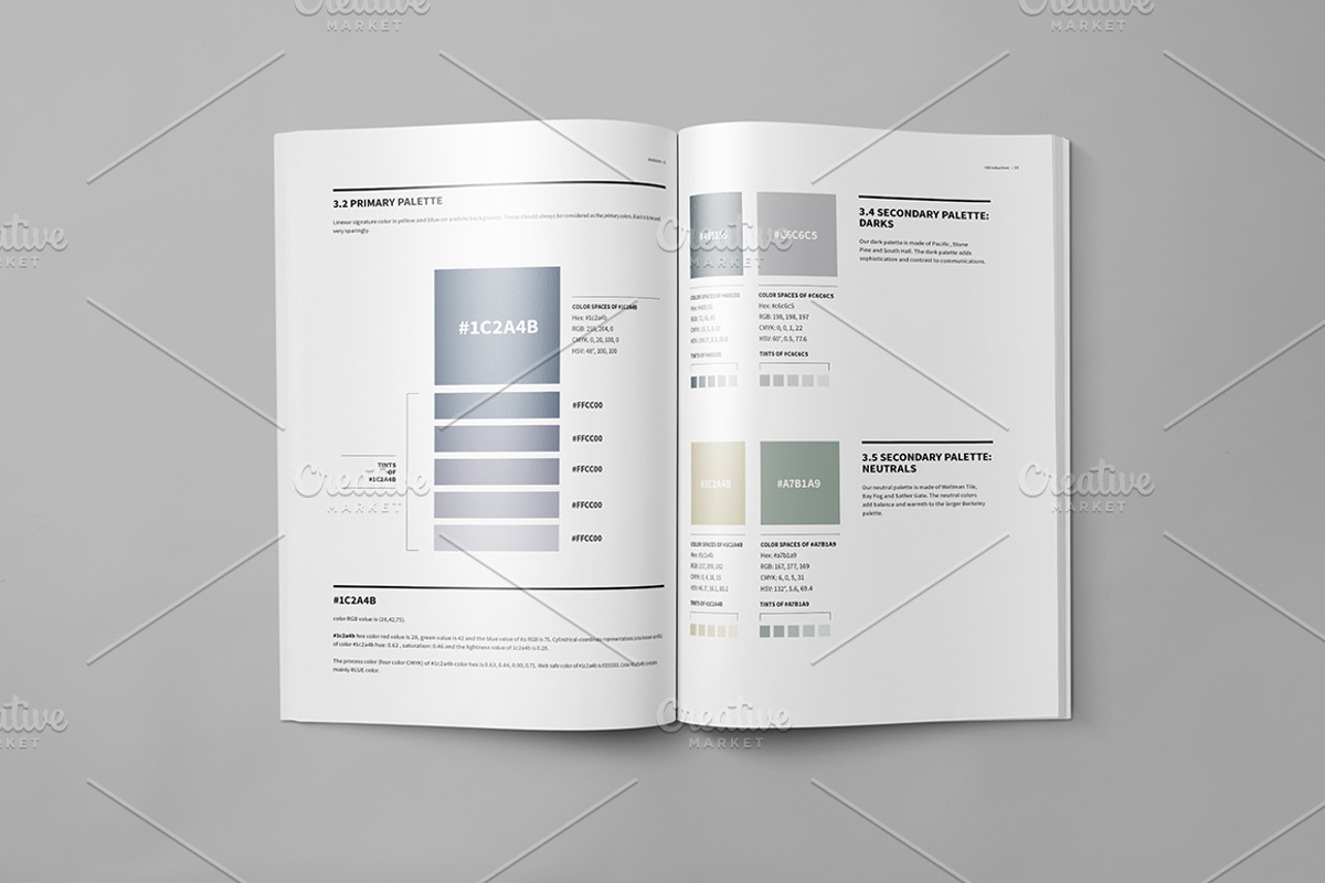 Brand Manual 32 Pages A4 / US Letter, a Brochure Template by Mastergfx (Photo 10 of 35)