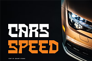 Scafe Racing - Speed Car Font, a Sans Serif Font by Iqsiart Studio (Thumbnail 6 of 7)