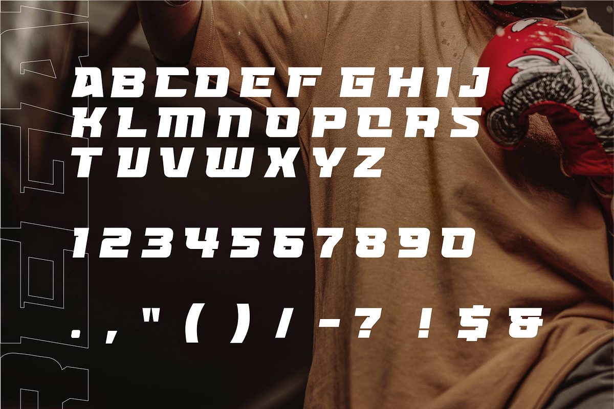 Regal - Bold Sport Display Font, a Sans Serif Font by Vroz Studio (Photo 2 of 8)