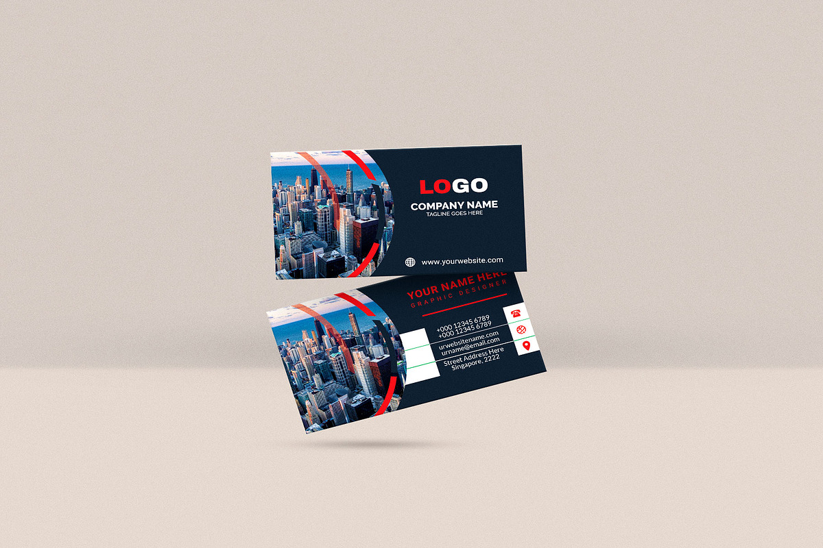 Professional and Stylish Vista, a Business Card Template by Vitoria's Collection (Photo 2 of 3)