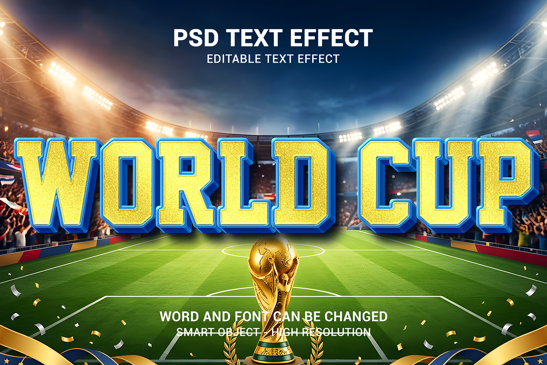 FIFA World Cup 3d Text Effect, a Layer Style Add-On by bdrobin