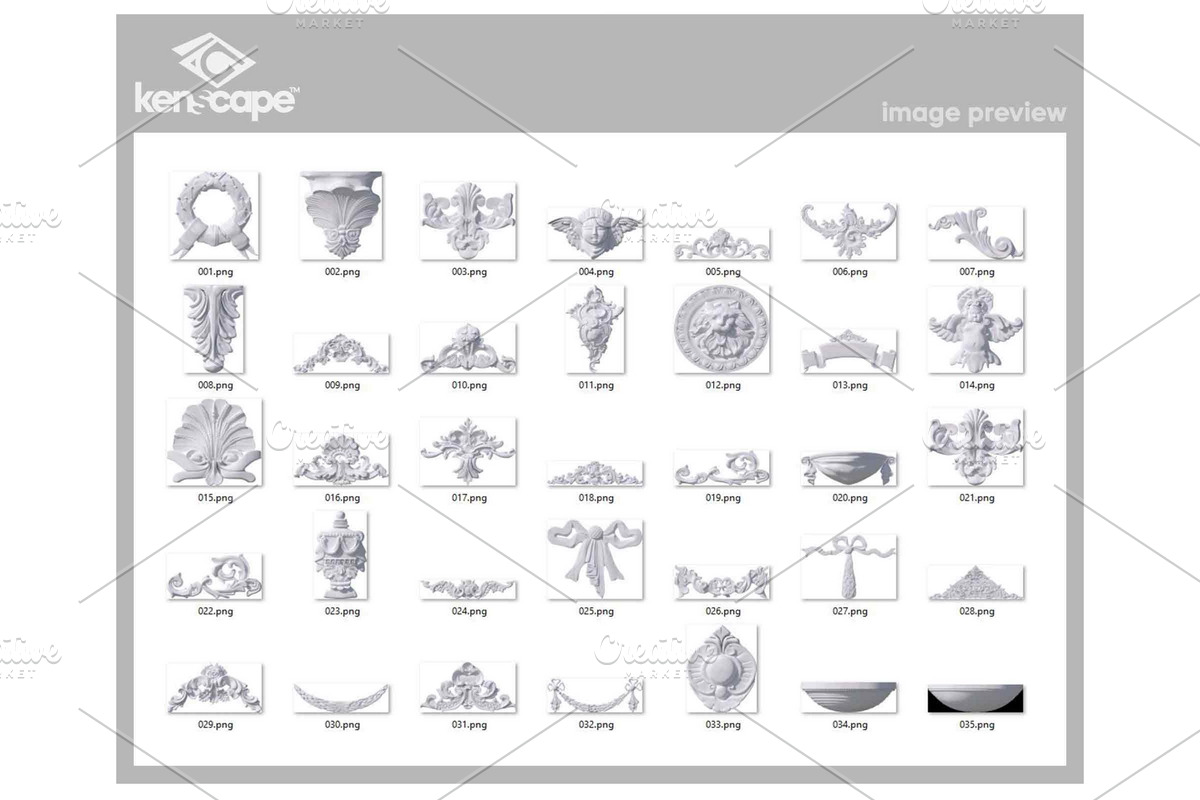 35 Decorative Mouldings Overlays, an Architecture Photo by KenScape (Photo 3 of 3)