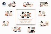 Early Retirement Illustration, an Object Graphic by Jump Studio (Thumbnail 1 of 13)