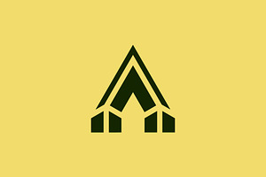 Initial letter A house logo, a Branding & Logo Template by Rasagama Studio