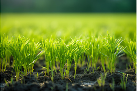 Young green seedlings growing in, a Nature Photo by Ylivdesign