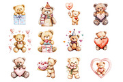 Valentins Day-birthday Party Teddy, an Illustration by Design Market (Thumbnail 3 of 3)