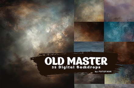 35 Old Master Digital Backgrounds, a Background Graphic by FOTOFANA