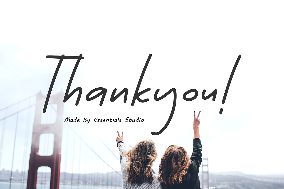 Essentials Handwriting, a Font by Essentials Studio (Photo 8 of 8)