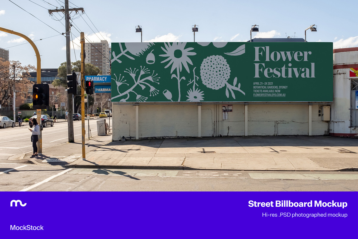 Street Billboard Mockup Landscape, a Product Mockup by mockstock (Photo 1 of 2)