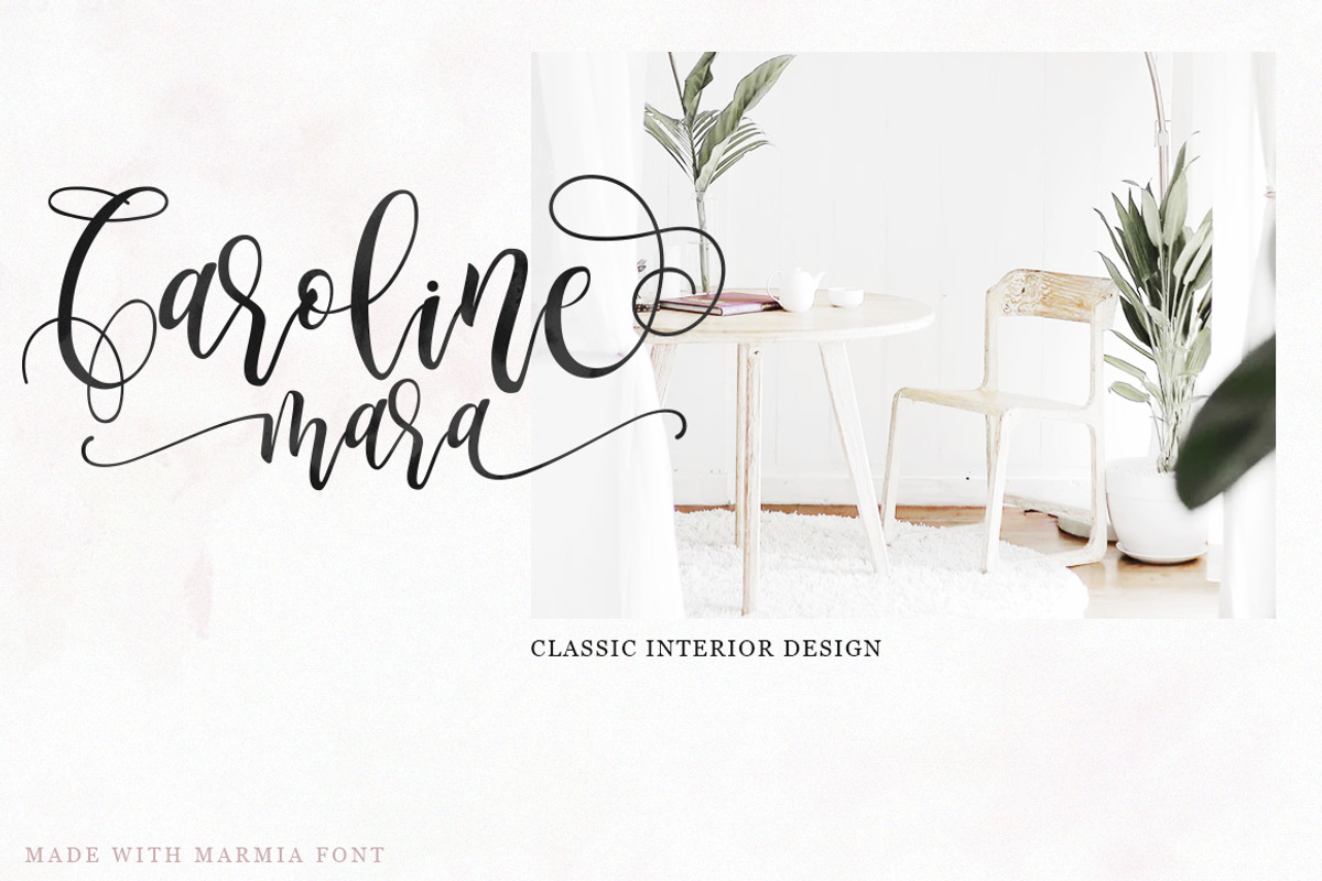 Marmia Script, a Script Font by Kotak Kuning Studio (Photo 2 of 8)
