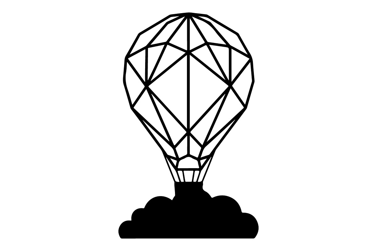 Hot Air Balloon Silhouette Bundle, an Object Illustration by Gaye Art (Photo 26 of 31)