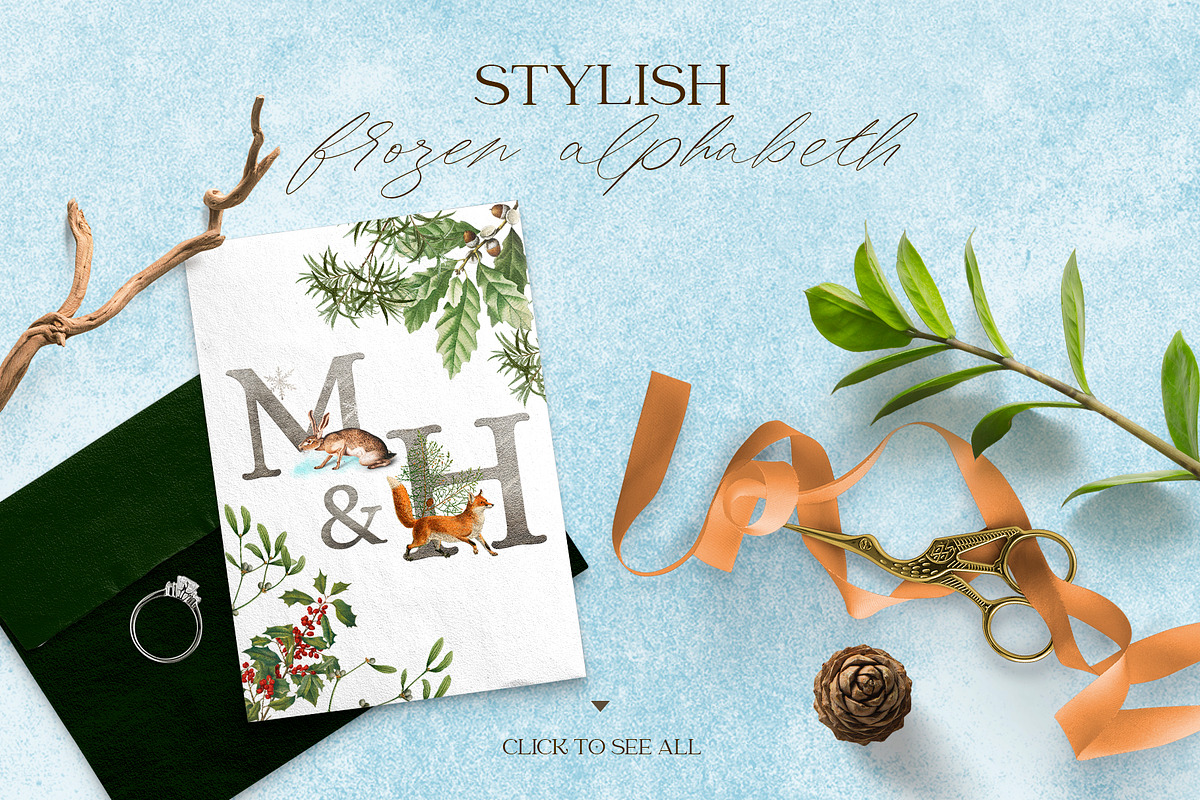 Magic Woodland vintage modern set, an Animal Illustration by Beauty Drops (Photo 6 of 9)