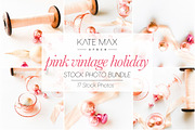 Pink Vintage Holiday Stock Photo Bun, a Holiday Photo by Styled Stock House (Thumbnail 1 of 3)