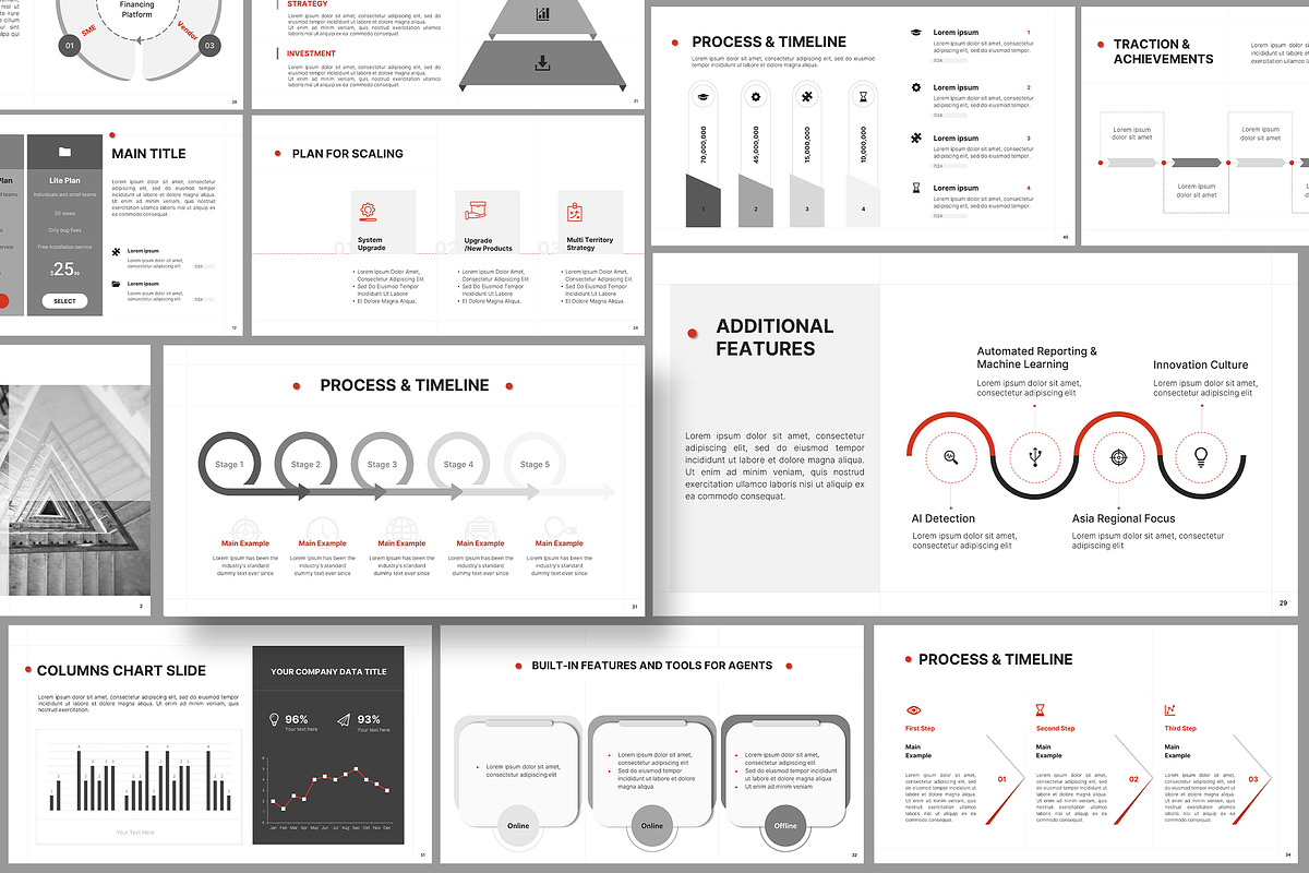 Pitch Deck Template Design, a Presentation Template by Artemis-products (Photo 5 of 7)