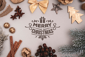 Christmas background mockup