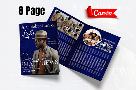Funeral Program Template, a Magazine Template by iloveTemplate