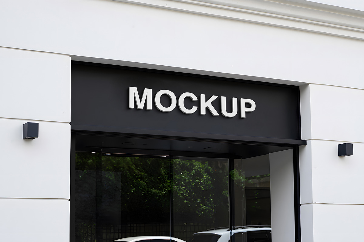 Logo Mockup Facade Sign, a Mockup by GenesisCreativeCo (Photo 3 of 3)