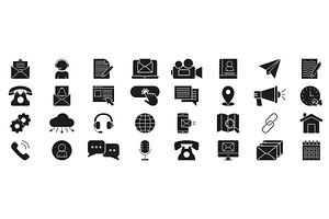 Communication And Technology Icons, an Object Illustration by Gentle Studio