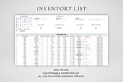 Business Inventory Tracker Template, a Templates & Theme by BRANDcontent (Thumbnail 2 of 8)