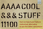 Vtg Stencil DIN - Alt Rough Lt, a Font by astype fonts (Thumbnail 2 of 4)