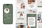 Victoria Social Media Templates, a Social Media Template by Big Cat Creative (Thumbnail 1 of 6)