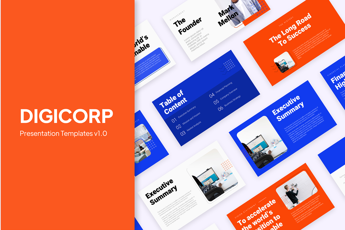 Google Slide - Digicorp Business, a Presentation Template by Yolk Vibes (Photo 1 of 9)