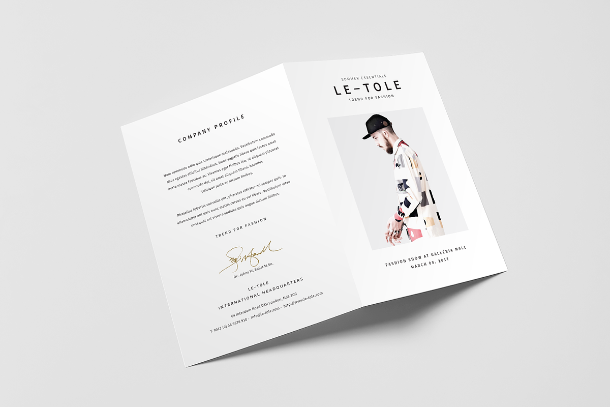 Bifold Fashion Brochure, a Brochure Template by BOXKAYU (Photo 3 of 6)