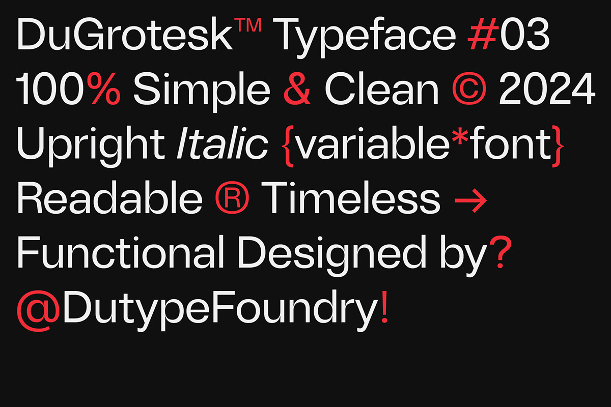 DuGrotesk, a Sans Serif Font by DKType Foundry (Photo 2 of 12)