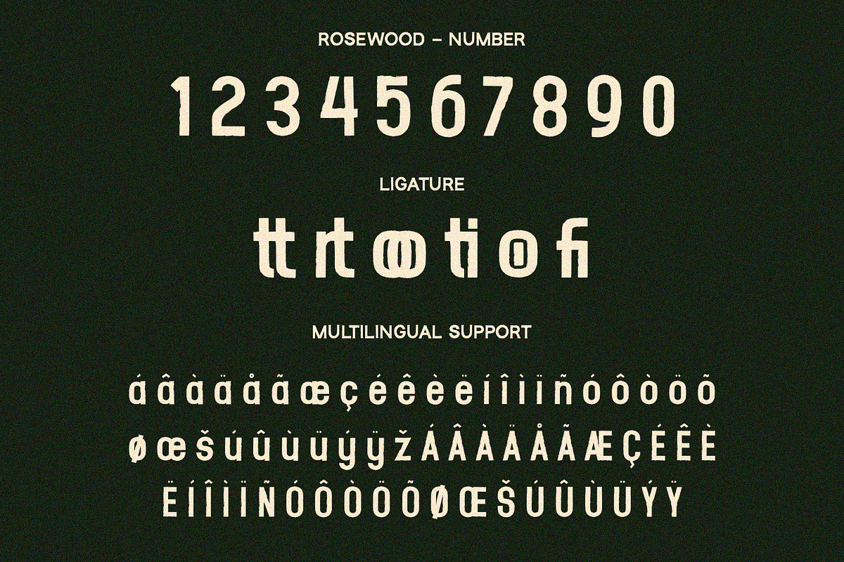 Rosewood - Sans Serif Font, a Sans Serif Font by Alpaprana (Photo 12 of 13)