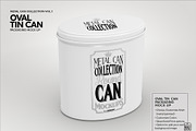 Oval Tin Can Packaging Mockup, a Cups & Container Mockup by INCDesign (Thumbnail 2 of 5)