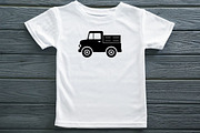 Farm Truck Silhouette SVG, a Transportation Illustration by newminddesign (Thumbnail 7 of 10)