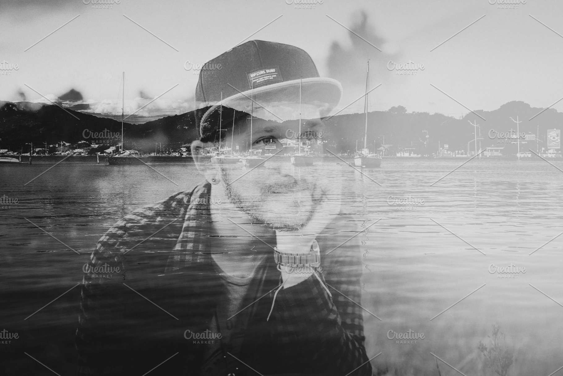 double wanderlust in double exposure