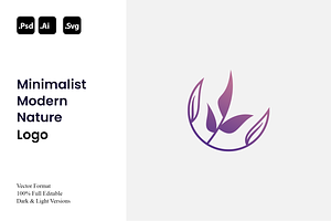 Minimalist Modern Nature Logo, a Branding & Logo Template by Luxury Logos
