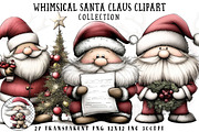 Whimsical Santa Claus Clipart, an Illustration by OK Design (Thumbnail 1 of 6)