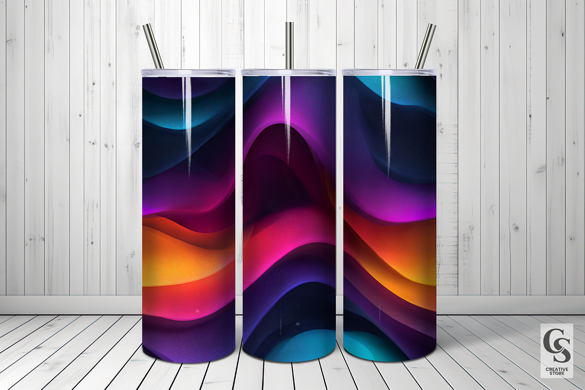 3D Fluid Gradient Digital Papers, a Pattern Graphic by Creative Store (Photo 4 of 5)