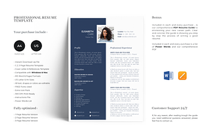 Resume Template 5 Pages with Photo